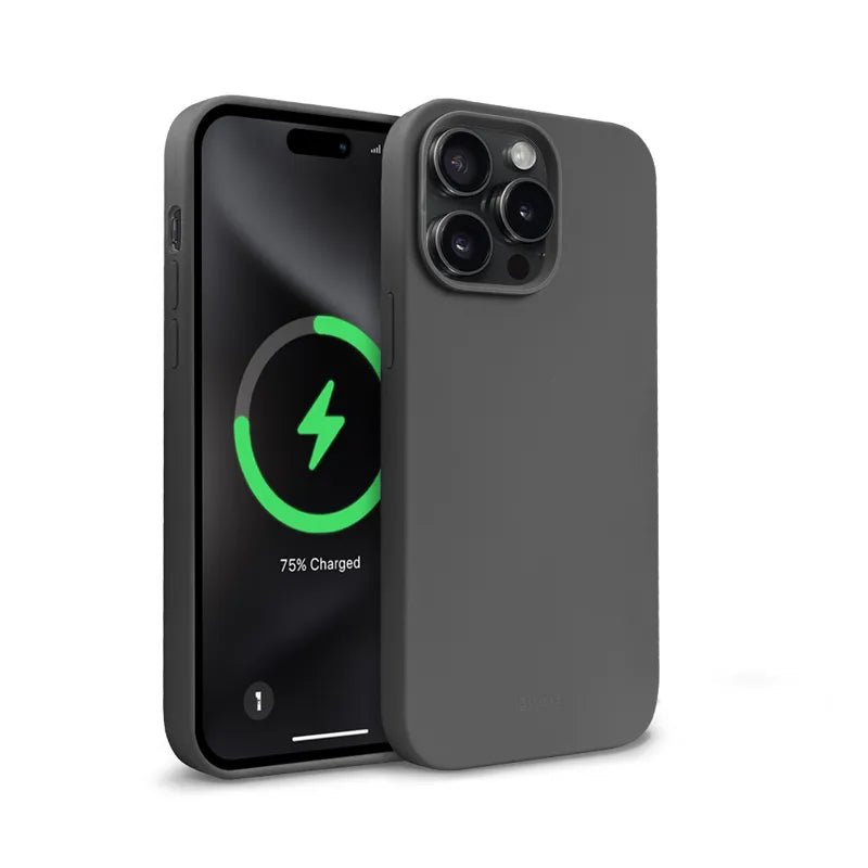 Crong Spalvos Magnetinis dėklas - iPhone 15 Pro MagSafe dėklas (Titano)