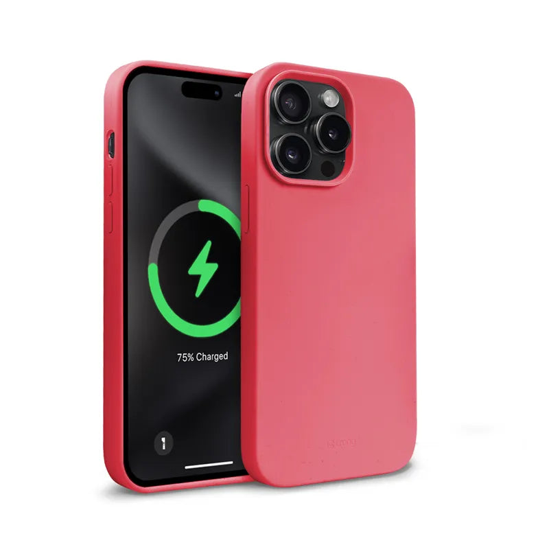 Crong spalvos magnetinis dėklas – iPhone 15 Pro Max MagSafe dėklas (Rožinis)
