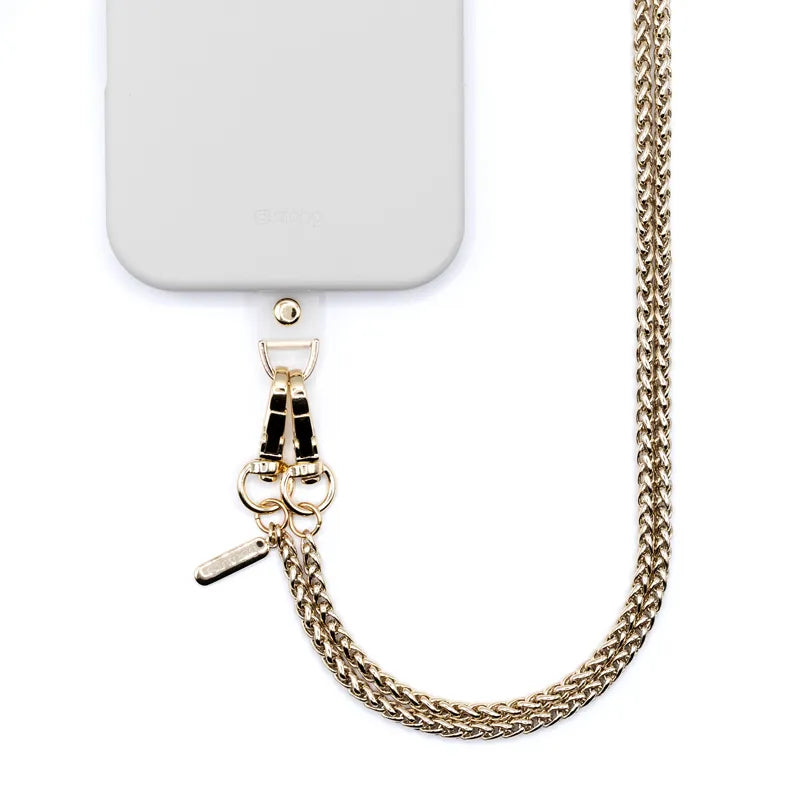 Crong telefono crossbody – telefono dirželis (auksinė grandinėlė)