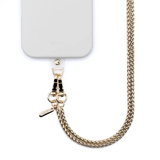 Crong telefono crossbody – telefono dirželis (auksinė grandinėlė)