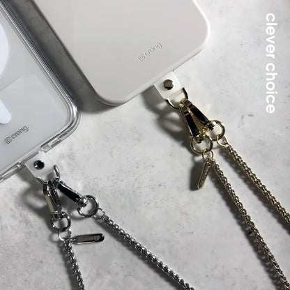 Crong telefono crossbody – telefono dirželis (auksinė grandinėlė)