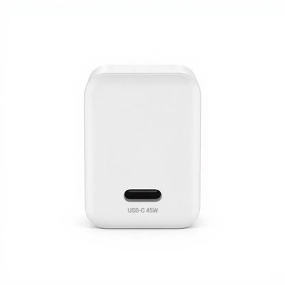 Crong Ultra Compact GaN - USB-C 45W PD 3.0 sieninis įkroviklis su PPS (baltas)