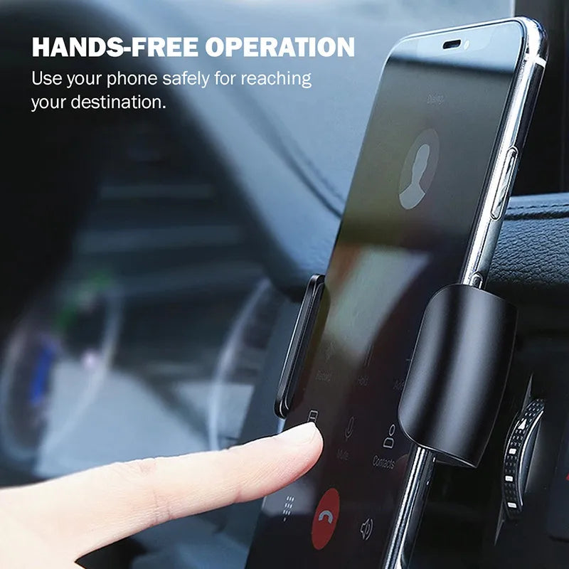 Crong Universalus išmanusis automobilio laikiklis – Universalus automobilio laikiklis telefonams nuo 4 iki 6,5 colio (juodas)