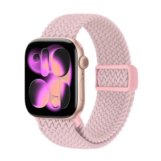 Crong Wave Band – Pinta apyrankė, skirta Apple Watch 38/40/41/42 mm (rožinė)