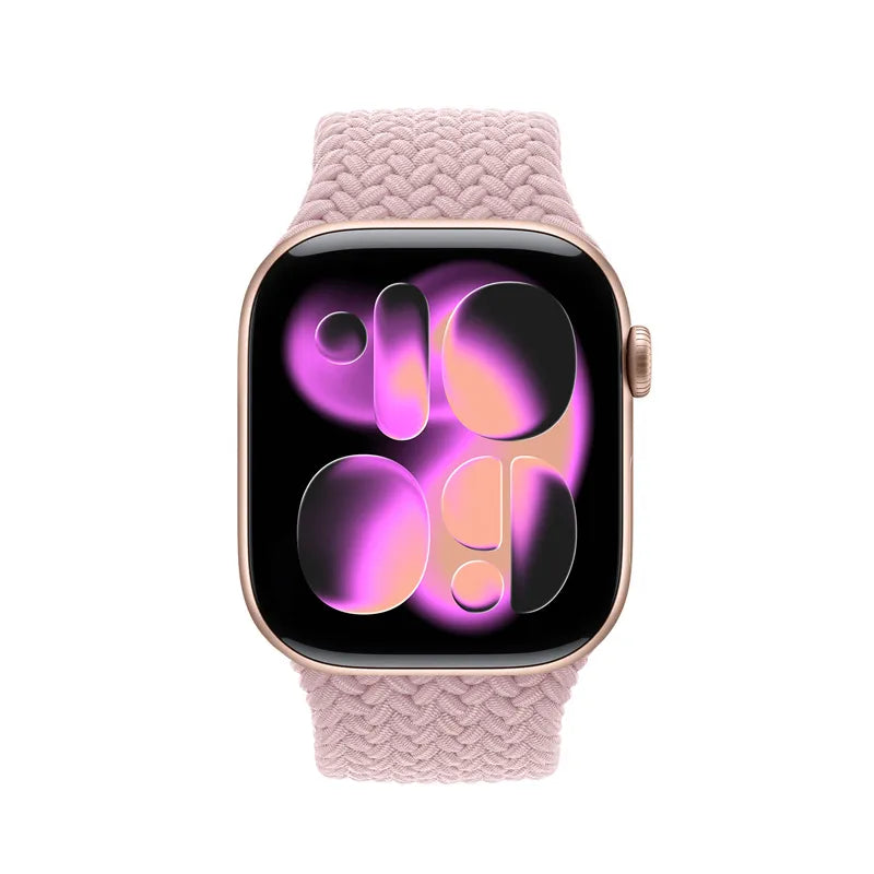 Crong Wave Band – Pinta apyrankė, skirta Apple Watch 38/40/41/42 mm (rožinė)