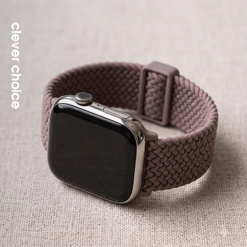 Crong Wave Band - Pinta apyrankė, skirta Apple Watch 38/40/41/42 mm (ruda)