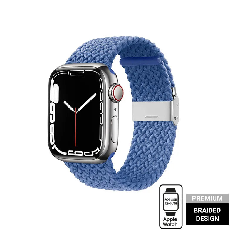 Crong Wave Band – Pintas Apple Watch apyrankė 44/45/46/49mm (Mėlyna)