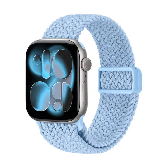 Crong Wave Band – Pintas dirželis Apple Watch 38/40/41/42 mm laikrodžiams (dangaus mėlynumo)
