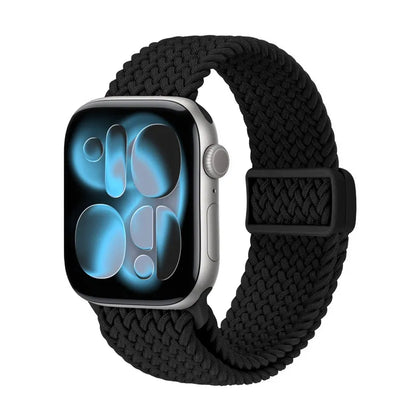 Crong Wave Band – Pintas dirželis Apple Watch 38/40/41/42 mm laikrodžiams (juodas)