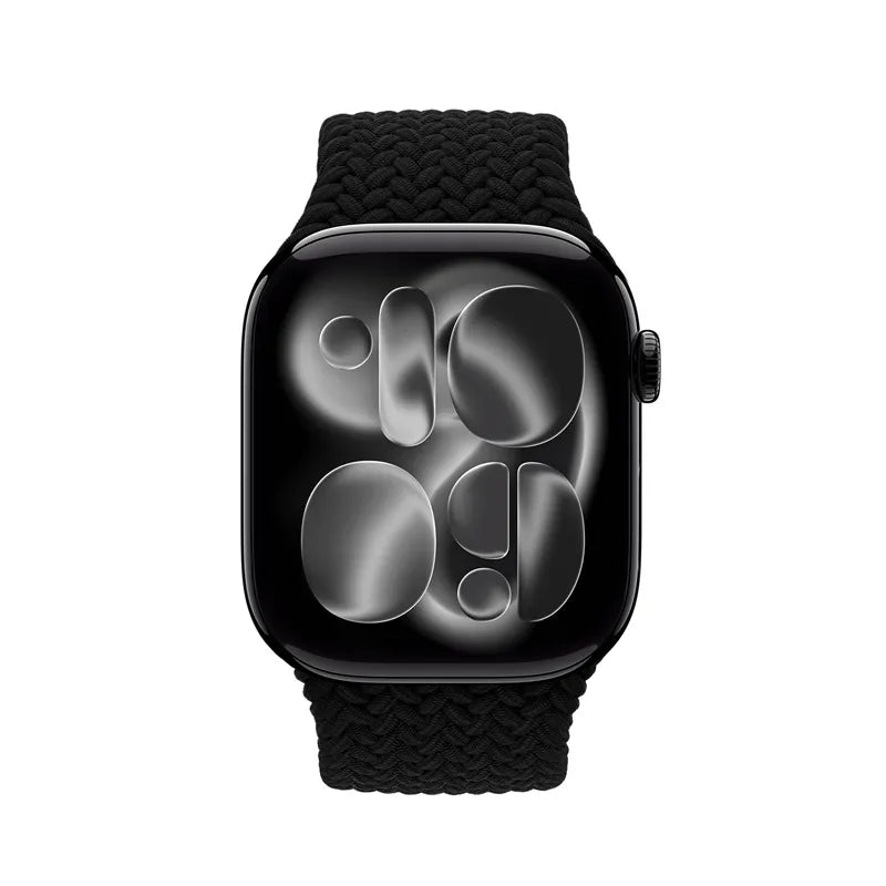 Crong Wave Band – Pintas dirželis Apple Watch 38/40/41/42 mm laikrodžiams (juodas)