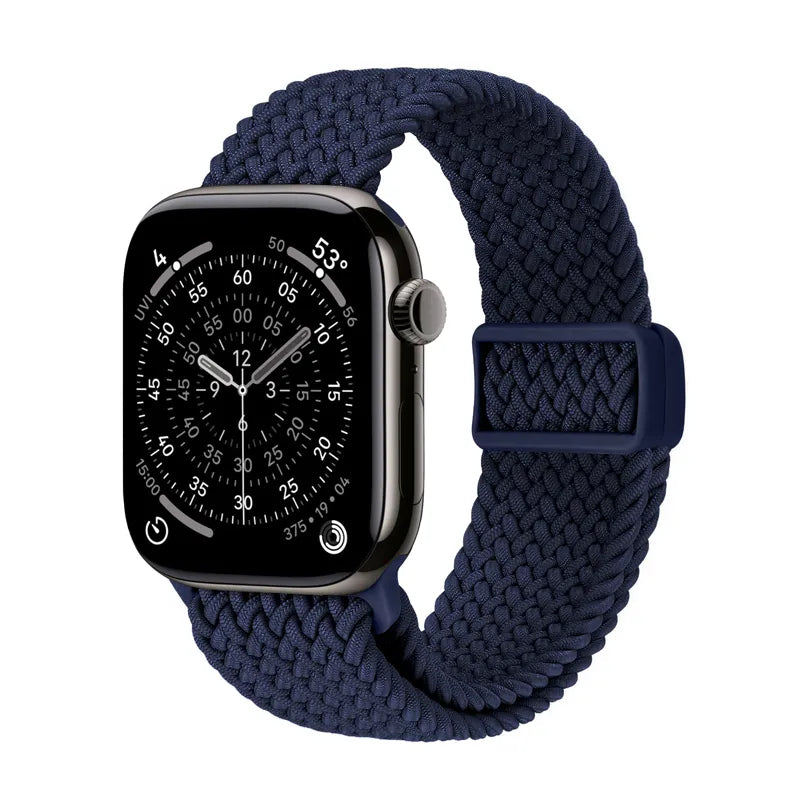 Crong Wave Band – Pintas dirželis Apple Watch 44/45/46/49 mm (tamsiai mėlynas)