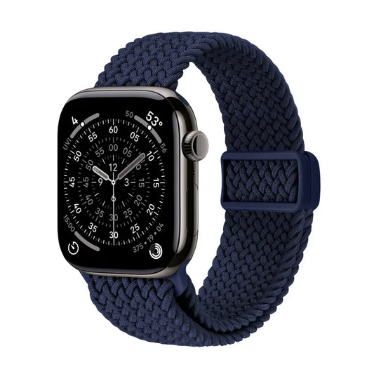 Crong Wave Band – Pintas dirželis Apple Watch 44/45/46/49 mm (tamsiai mėlynas)