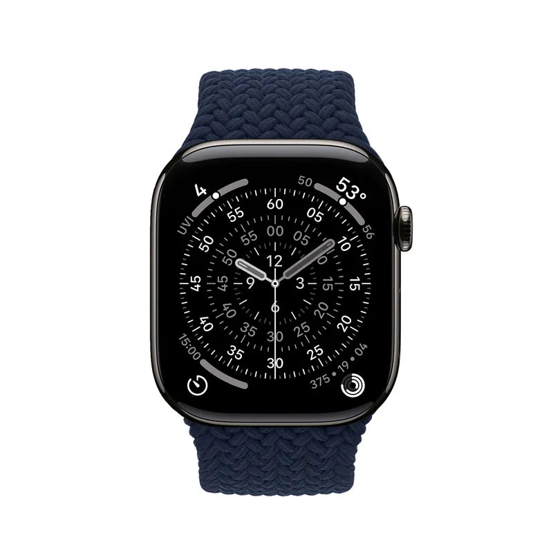 Crong Wave Band – Pintas dirželis Apple Watch 44/45/46/49 mm (tamsiai mėlynas)