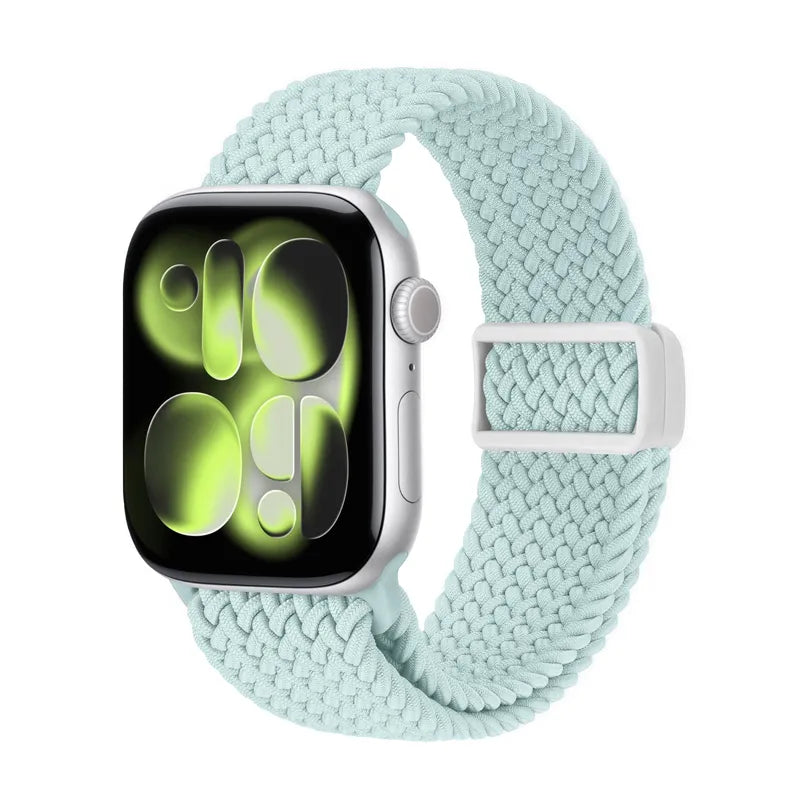 Crong Wave Band – Pintas dirželis laikrodžiui Apple Watch 44/45/46/49 mm (mėtinė)
