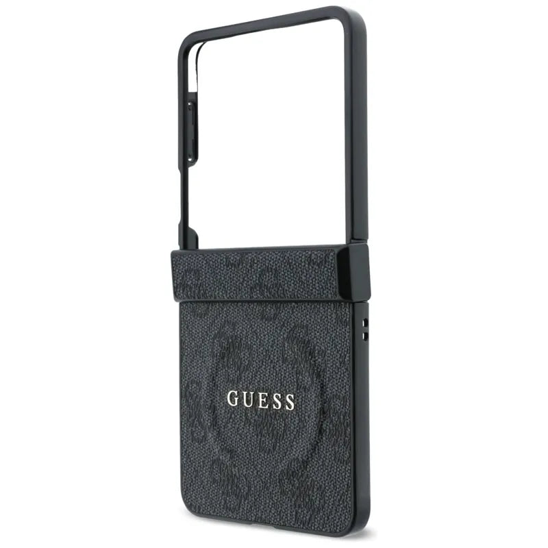 Dėklas Guess 4G Classic MagSafe, skirtas Samsung Galaxy Z Flip 8 (juodas)