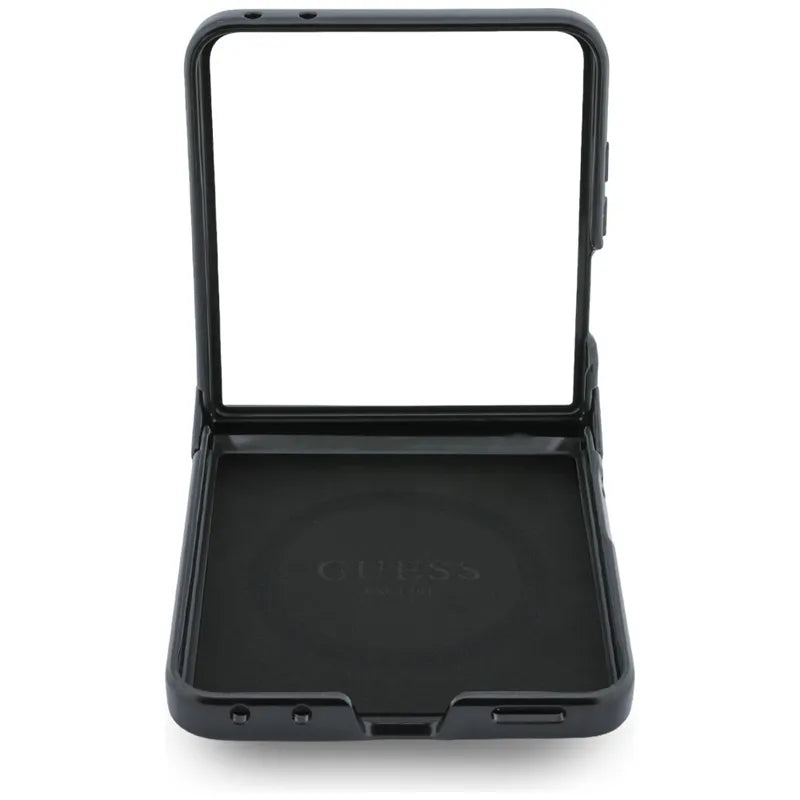Dėklas Guess 4G Classic MagSafe, skirtas Samsung Galaxy Z Flip 8 (juodas)
