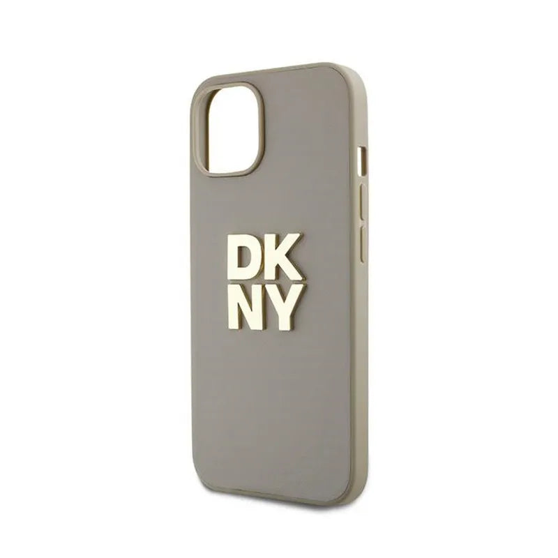 DKNY apyrankės dirželis su logotipu – dėklas, skirtas „iPhone 15“, „14“ ir „13“ (smėlio spalvos)