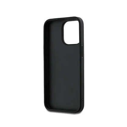 DKNY dirželis riešui su logotipu - dėklas iPhone 15 Pro Max (juodas)