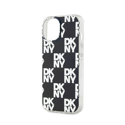 DKNY IML languoti, vienspalviai raštai – „iPhone 15“ / „14“ / „13“ dėklas (juodas)