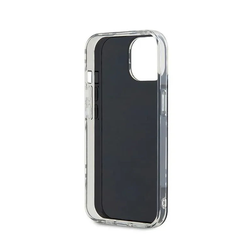 DKNY IML languoti, vienspalviai raštai – „iPhone 15“ / „14“ / „13“ dėklas (juodas)