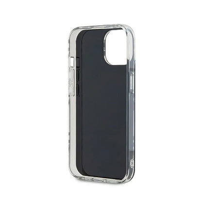 DKNY IML languoti, vienspalviai raštai – „iPhone 15“ / „14“ / „13“ dėklas (juodas)