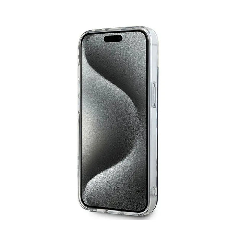 DKNY IML languoti, vienspalviai raštai – „iPhone 15“ / „14“ / „13“ dėklas (juodas)