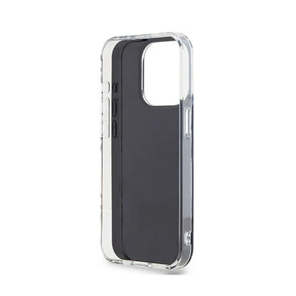 DKNY IML languoto vienspalvio rašto dėklas, skirtas iPhone 15 Pro Max (Juoda)