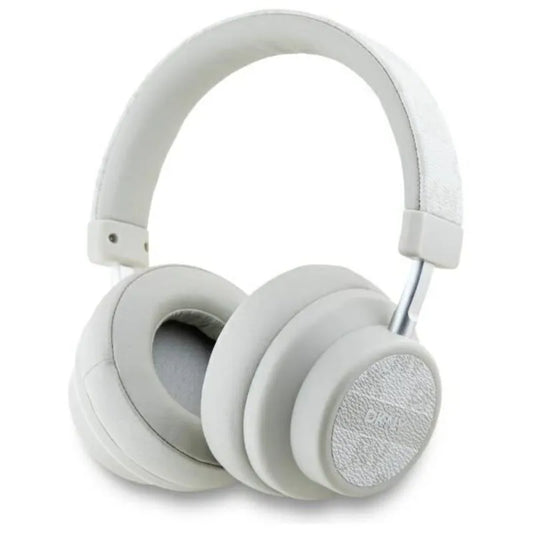 DKNY languotaus rašto belaidės per ausis uždedamos „Bluetooth“ ausinės V5.3 (perlo)