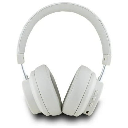 DKNY languotaus rašto belaidės per ausis uždedamos „Bluetooth“ ausinės V5.3 (perlo)
