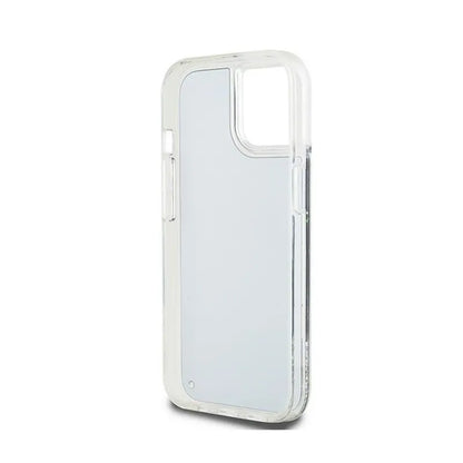 DKNY Liquid Glitter Big Logo – dėklas, skirtas iPhone 15 / 14 / 13 (juodas)