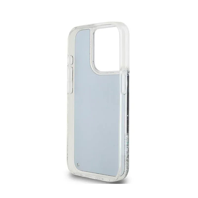 DKNY Liquid Glitter Big Logo – dėklas, skirtas „iPhone 15 Pro“ (juoda)