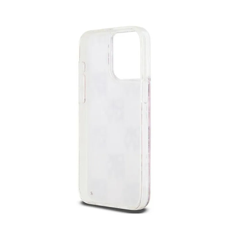 DKNY Liquid Glitter Multilogo – dėklas skirtas „iPhone 15 Pro Max“ (rožinis)