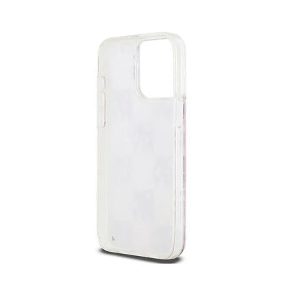 DKNY Liquid Glitter Multilogo – dėklas skirtas „iPhone 15 Pro Max“ (rožinis)