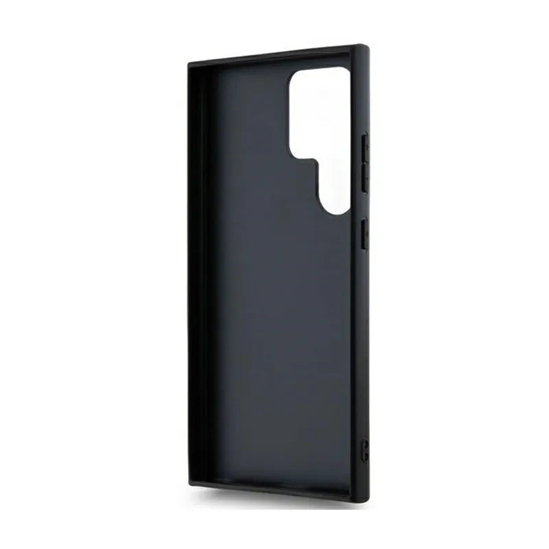 DKNY odininė „Mono Stripe“ ir metalinio logotipo – „Samsung Galaxy S24 Ultra“ dėklas (juodas)