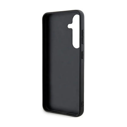 DKNY Odinis Dėklas Samsung Galaxy S24 - Mono Juostelė ir Metalinis Logotipas (juodas)