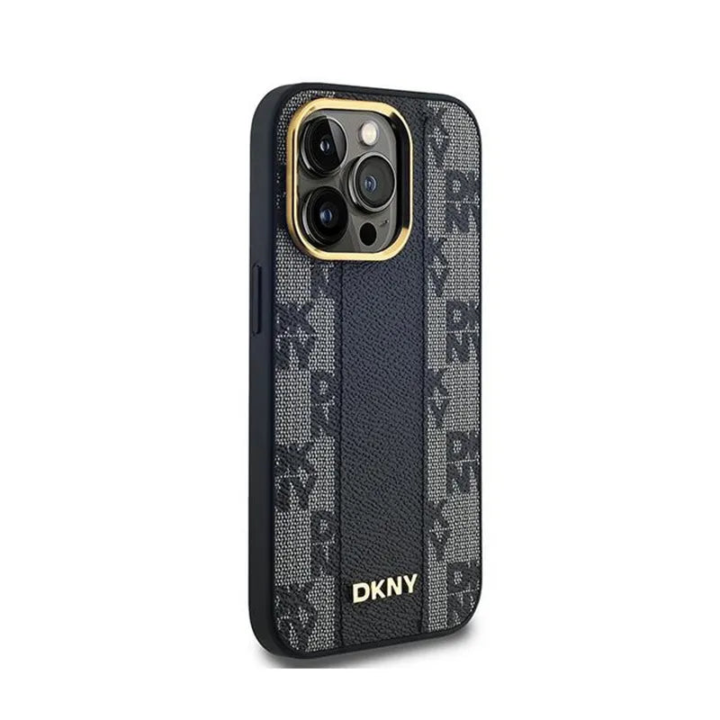 DKNY odos dėžutės rašto mono raštas MagSafe – dėklas, skirtas iPhone 14 Pro Max (juodas)