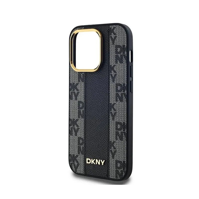 DKNY odos dėžutės rašto mono raštas MagSafe – dėklas, skirtas iPhone 14 Pro Max (juodas)