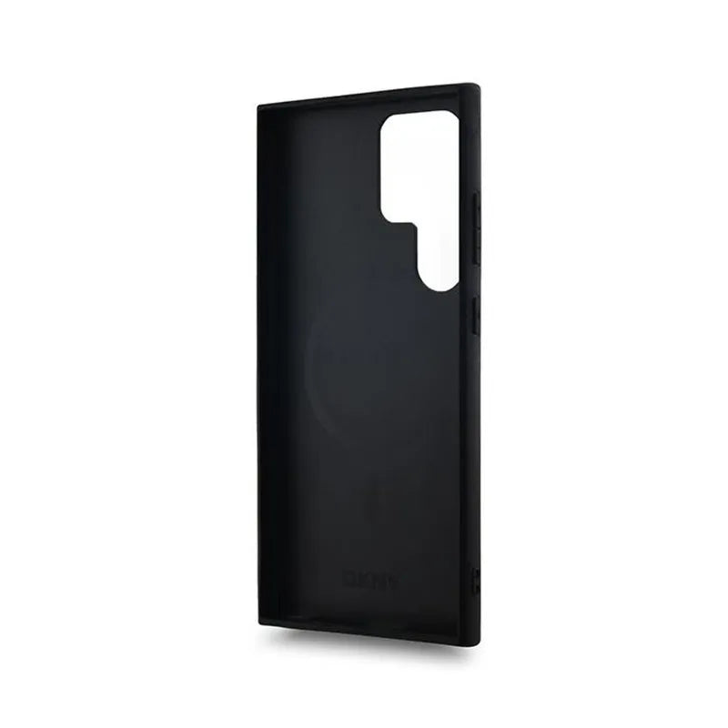 DKNY Odos Langelių Mono Rašto MagSafe – Dėklas skirtas Samsung Galaxy S24 Ultra (Juodas)