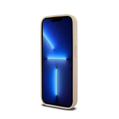 DKNY Odos languotas monochrominis raštas ir spausdintos juostos – dėklas iPhone 15 Pro Max (rožinis)