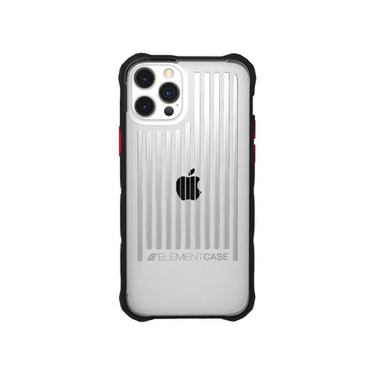 Element Case Special Ops – dėklas iPhone 13 Pro Max (apsauga nuo kritimo pagal karinius standartus) (skaidrus/juodas)