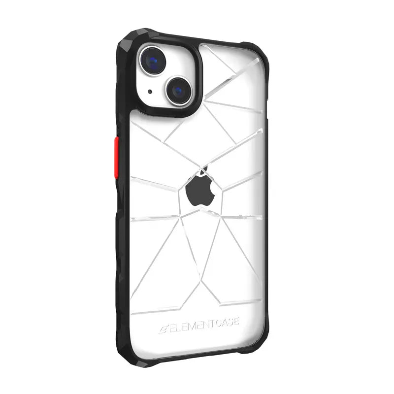 Element Case Special Ops X5 – dėklas iPhone 14 (karinio lygio apsauga nuo kritimo) (skaidrus/juodas)