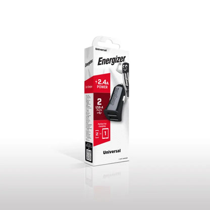 Energizer Classic - Automobilinis įkroviklis 2x USB-A 2.4A 12W (juodas)