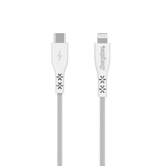 Energizer HardCase - USB-C į Lightning jungties kabelis MFi sertifikuotas 1.2m (Baltas)