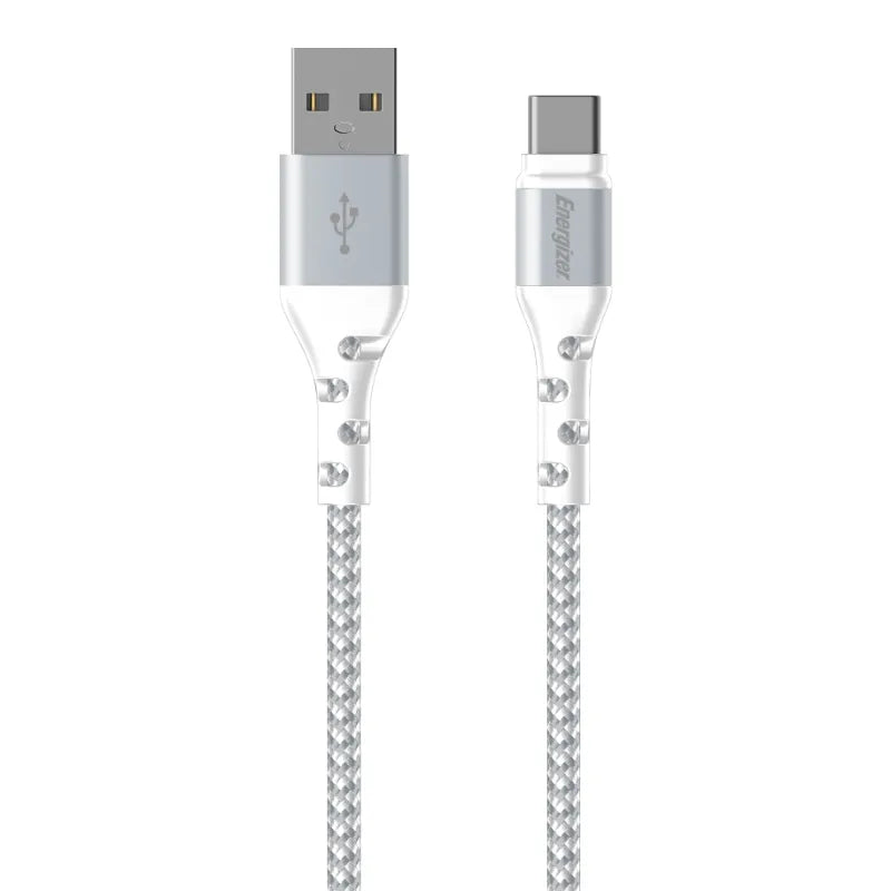 Energizer Ultimate - USB-A į USB-C jungties kabelis 2m (Baltas)