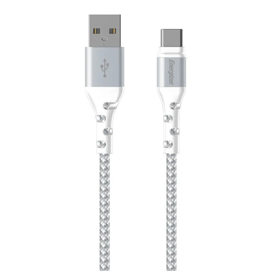 Energizer Ultimate - USB-A į USB-C jungties kabelis 2m (Baltas)