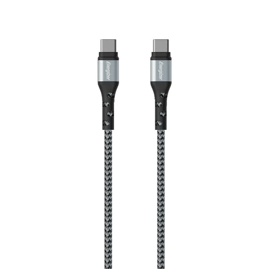Energizer Ultimate – USB-C į USB-C jungiamasis laidas 2m (Sidabrinis)