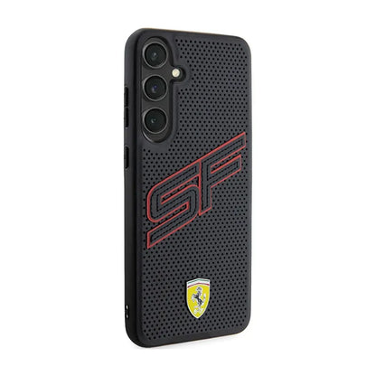 Ferrari Big SF Perforated - „Samsung Galaxy S24“ dėklas (juodas)