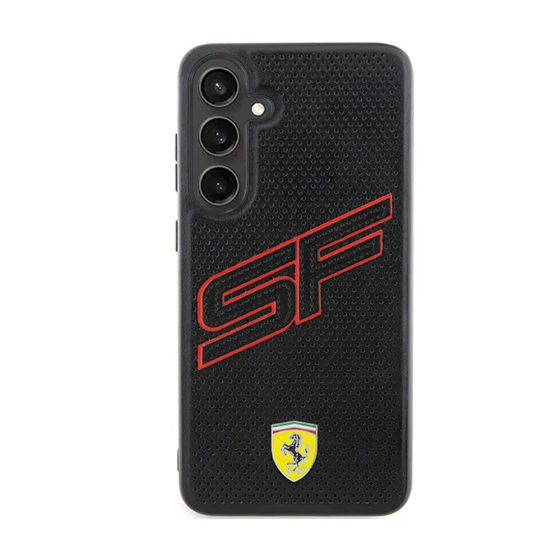 Ferrari Big SF Perforated - „Samsung Galaxy S24“ dėklas (juodas)