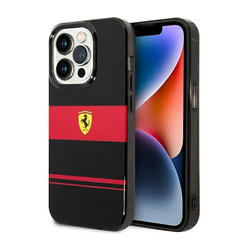 Ferrari Combi MagSafe – „iPhone 14 Pro Max“ dėklas (juodas)