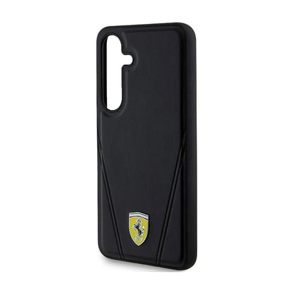 Ferrari Hot Stamp V Lines MagSafe – Samsung Galaxy S24+ dėklas (juodas)